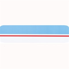 Navy Blue White Red Stripe Blue Finely Striped Line Large Bar Mats by Mariart