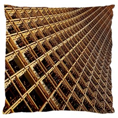 Construction Site Rusty Frames Making A Construction Site Abstract Large Flano Cushion Case (one Side) by Nexatart