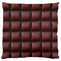 Red Cell Leather Retro Car Seat Textures Large Cushion Case (one Side) by Nexatart
