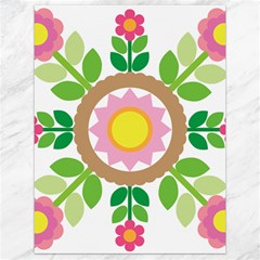 Flower Floral Sunflower Sakura Star Leaf Canvas 18  X 24   by Mariart