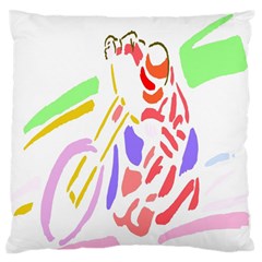 Motorcycle Racing The Slip Motorcycle Standard Flano Cushion Case (one Side) by Nexatart