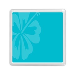 Hibiscus Sakura Scuba Blue Memory Card Reader (square)  by Mariart