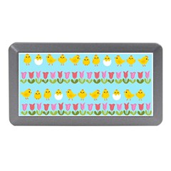 Easter - Chick And Tulips Memory Card Reader (mini) by Valentinaart