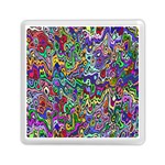 Colorful Abstract Paint Rainbow Memory Card Reader (Square)  Front