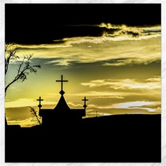 Graves At Side Of Road In Santa Cruz, Argentina Canvas 16  X 16   by dflcprints