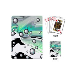 Small And Big Bubbles Playing Cards (mini)  by Nexatart