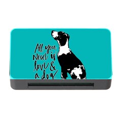 Dog Person Memory Card Reader With Cf by Valentinaart