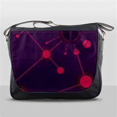 Abstract Lines Radiate Planets Web Messenger Bags by Nexatart