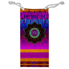 Air And Stars Global With Some Guitars Pop Art Jewelry Bag by pepitasart