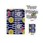 Sunflower Line Blue Yellpw Playing Cards 54 (Mini)  Front - HeartA
