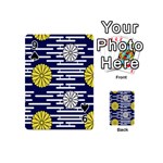 Sunflower Line Blue Yellpw Playing Cards 54 (Mini)  Front - Spade9