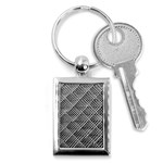 Pattern Metal Pipes Grid Key Chains (Rectangle)  Front