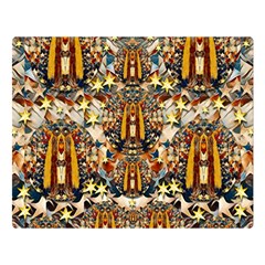 Lady Panda Goes Into The Starry Gothic Night Double Sided Flano Blanket (large)  by pepitasart
