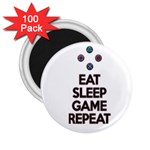 Eat sleep game repeat 2.25  Magnets (100 pack)  Front