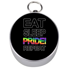 Eat Sleep Pride Repeat Silver Compasses by Valentinaart