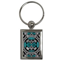 Geometric Arabesque Key Chains (rectangle)  by linceazul