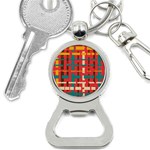 Colorful Line Segments Button Necklaces Front
