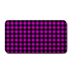 Lumberjack Fabric Pattern Pink Black Medium Bar Mats by EDDArt