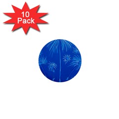 Floating 1  Mini Buttons (10 Pack)  by dawnsiegler