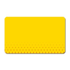 Yellow Star Light Space Magnet (rectangular) by Mariart