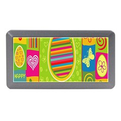 Happy Easter Butterfly Love Flower Floral Color Rainbow Memory Card Reader (mini) by Mariart