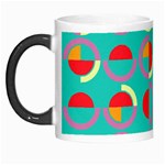 Semicircles And Arcs Pattern Morph Mugs Left