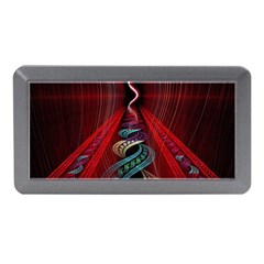 Artistic Blue Gold Red Memory Card Reader (mini) by Mariart