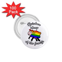 Rainbow Sheep 1 75  Buttons (100 Pack)  by Valentinaart