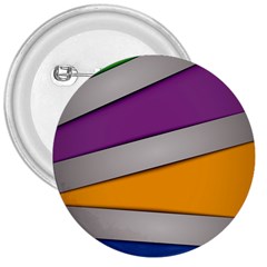 Colorful Geometry Shapes Line Green Grey Pirple Yellow Blue 3  Buttons by Mariart