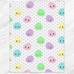 Egg Easter Smile Face Cute Babby Kids Dot Polka Rainbow Canvas 18  X 24   by Mariart