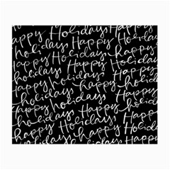 Happy Holidays Small Glasses Cloth by Mariart