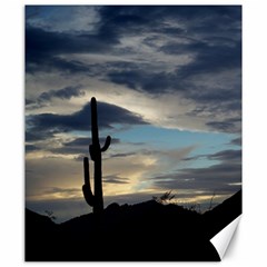 Cactus Sunset Canvas 20  X 24   by JellyMooseBear