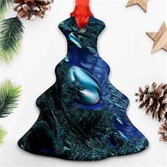 Shiny Blue Pebbles Ornament (christmas Tree)  by linceazul