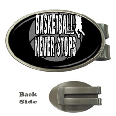 Basketball Never Stops Money Clips (oval)  by Valentinaart