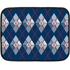 Diamonds And Lasers Argyle  Fleece Blanket (mini) by emilyzragz