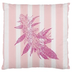 Cotton Candy Makes Me Happy  is It 4:20 Yet?   Large Flano Cushion Case (two Sides) by getstonedinstyle