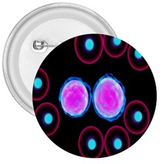 Cell Egg Circle Round Polka Red Purple Blue Light Black 3  Buttons by Mariart