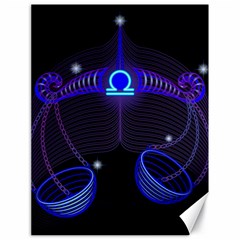 Sign Libra Zodiac Canvas 18  X 24   by Mariart
