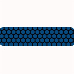 Blue Dark Navy Cobalt Royal Tardis Honeycomb Hexagon Large Bar Mats by Mariart