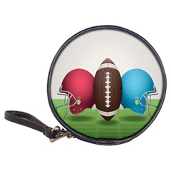 Helmet Ball Football America Sport Red Brown Blue Green Classic 20-cd Wallets by Mariart