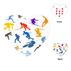 Sport Player Playing Playing Cards (heart)  by Mariart