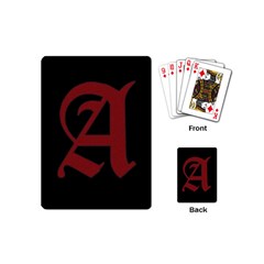 The Scarlet Letter Playing Cards (mini)  by Valentinaart
