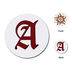 The Scarlet Letter Playing Cards (round)  by Valentinaart