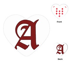 The Scarlet Letter Playing Cards (heart)  by Valentinaart