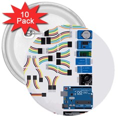 Arduino Arduino Uno Electronic 3  Buttons (10 Pack)  by Nexatart