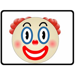 Clown Funny Make Up Whatsapp Fleece Blanket (large)  by Nexatart