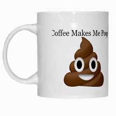 Poop Emoji White Coffee Mug by pondfisher96