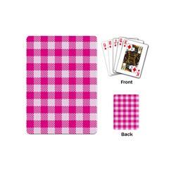 Plaid Pattern Playing Cards (mini)  by ValentinaDesign