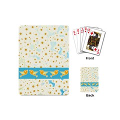 Birds And Daisies Playing Cards (mini)  by linceazul