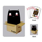 Black Cat in a Box Playing Card Back